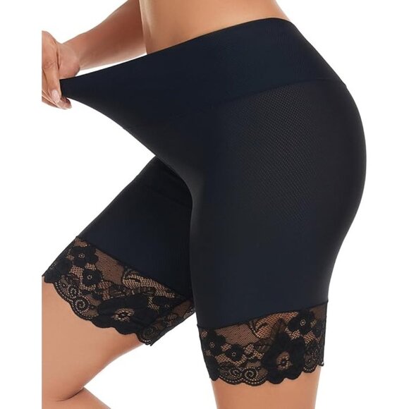 Blueinn Other - Blueinn Women's Lace trim Slip Shorts in Black- Size Large